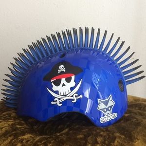 RASKULLZ Eyepatch Pirate Mohawk Helmet